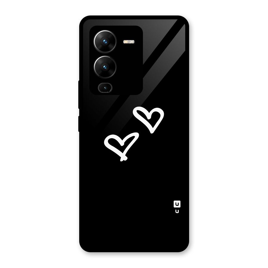 Hearts Love Glass Back Case for Vivo V25 Pro