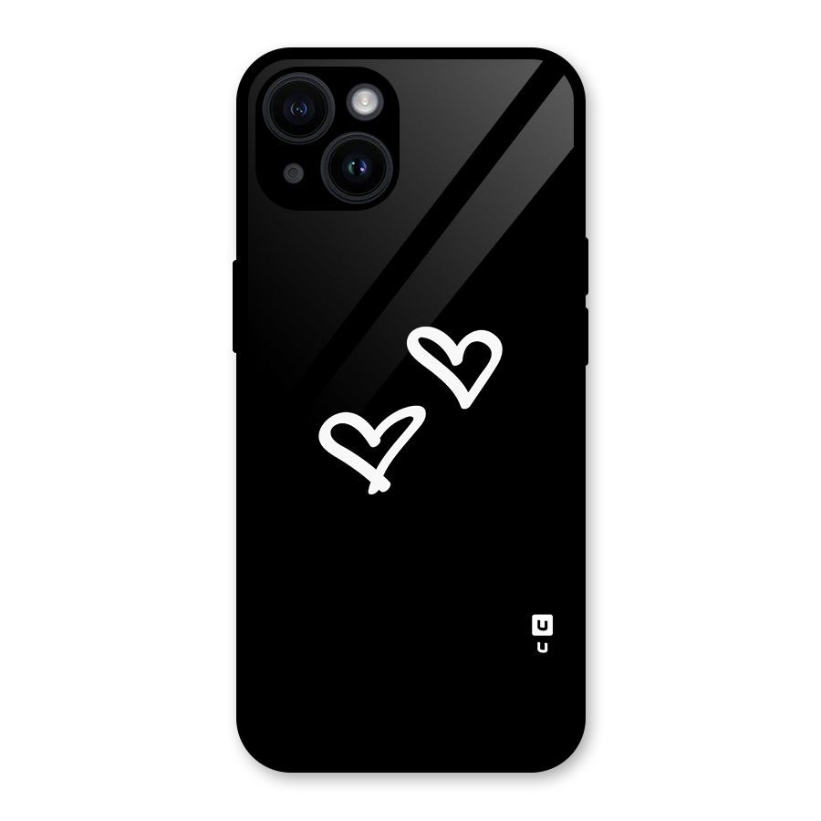 Hearts Love Glass Back Case for iPhone 14