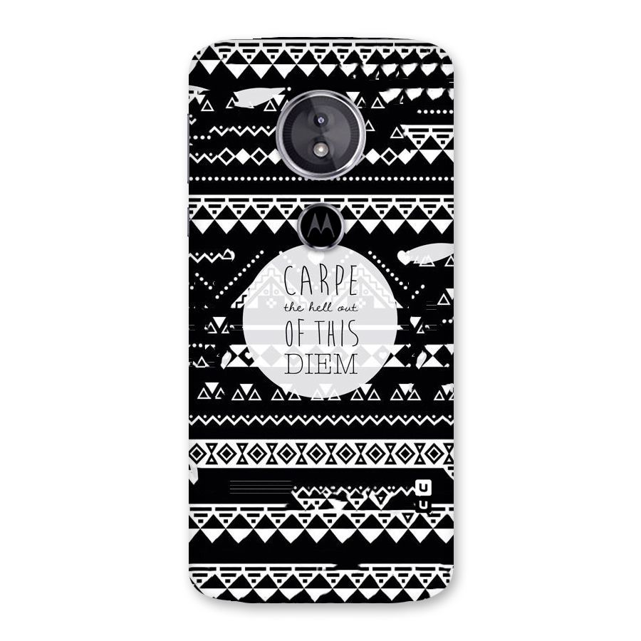 Hell Diem Back Case for Moto E5