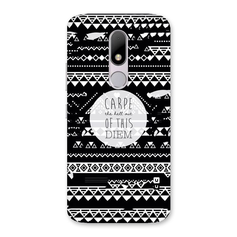 Hell Diem Back Case for Moto M