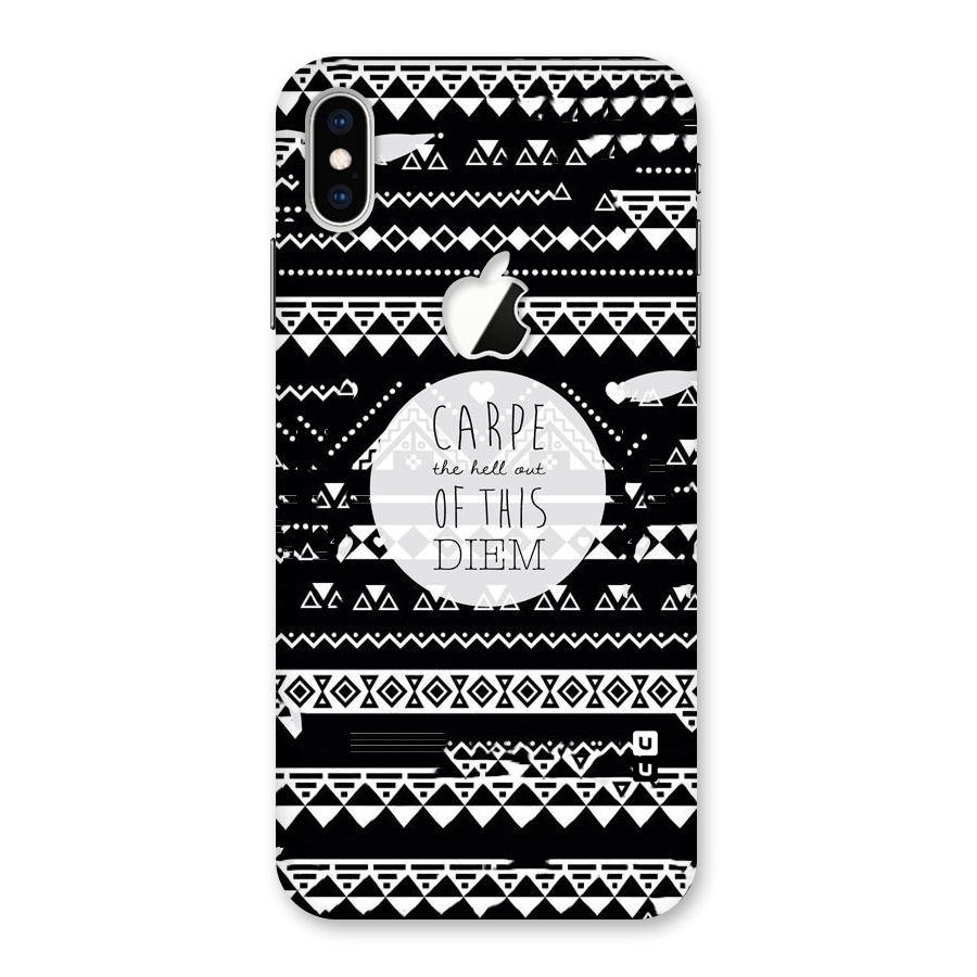 Hell Diem Back Case for iPhone XS Max Apple Cut