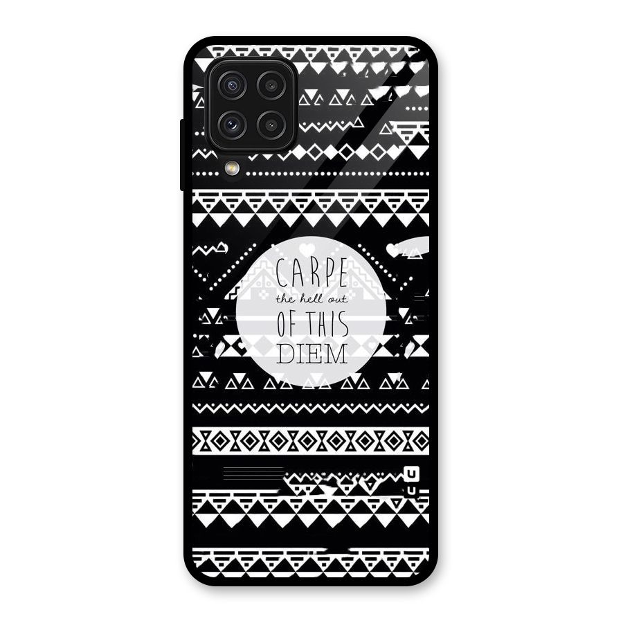 Hell Diem Glass Back Case for Galaxy A22 4G
