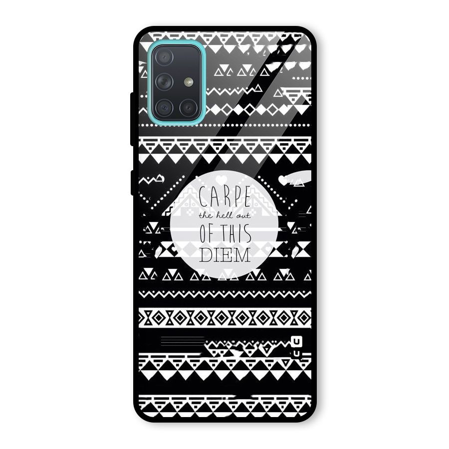 Hell Diem Glass Back Case for Galaxy A71