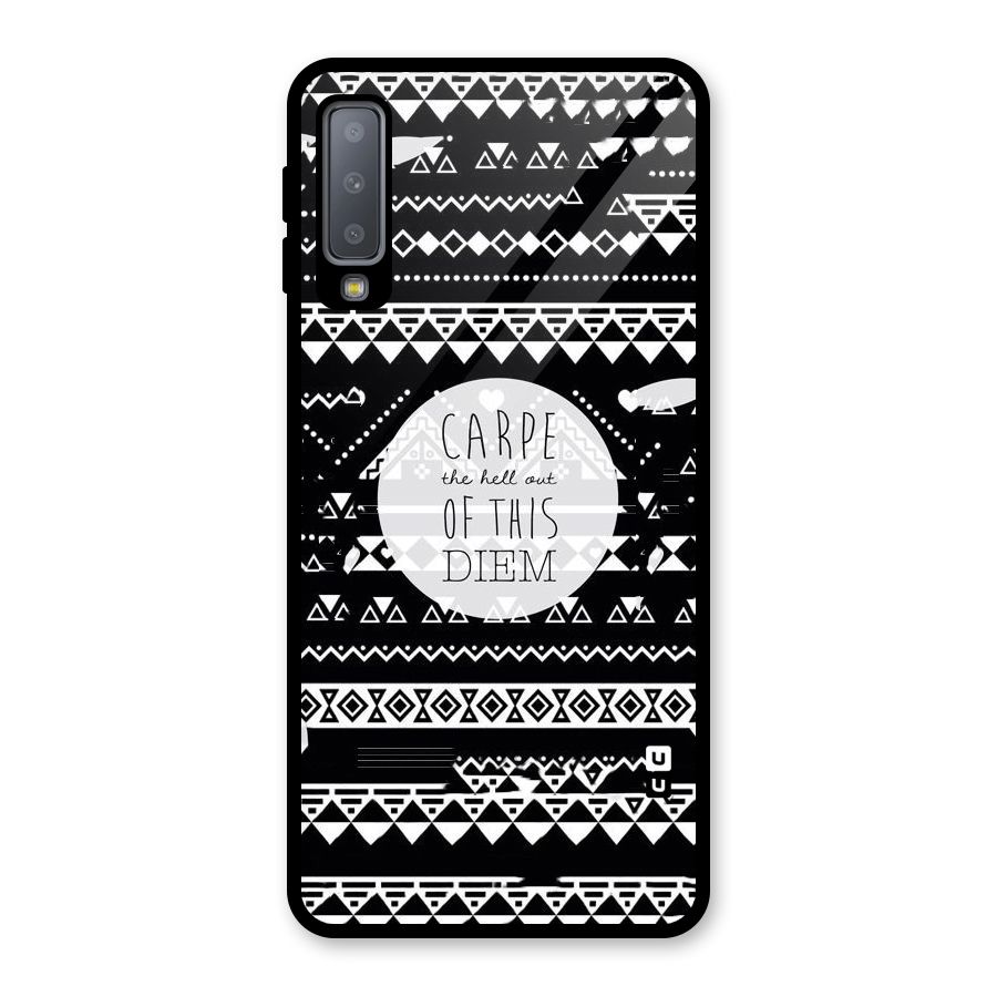 Hell Diem Glass Back Case for Galaxy A7 (2018)