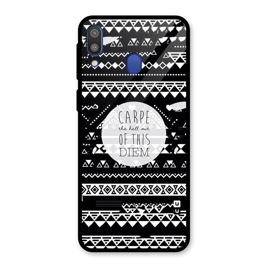 Hell Diem Glass Back Case for Galaxy M20