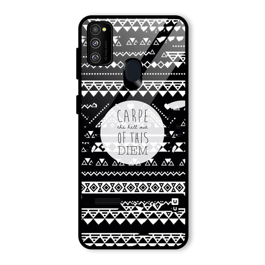 Hell Diem Glass Back Case for Galaxy M30s