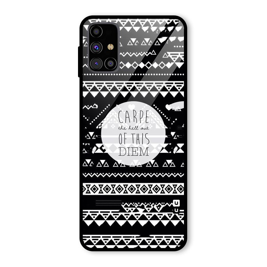 Hell Diem Glass Back Case for Galaxy M31s