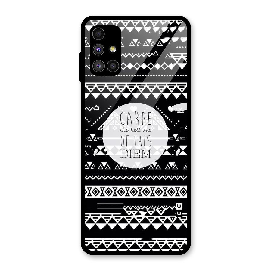 Hell Diem Glass Back Case for Galaxy M51
