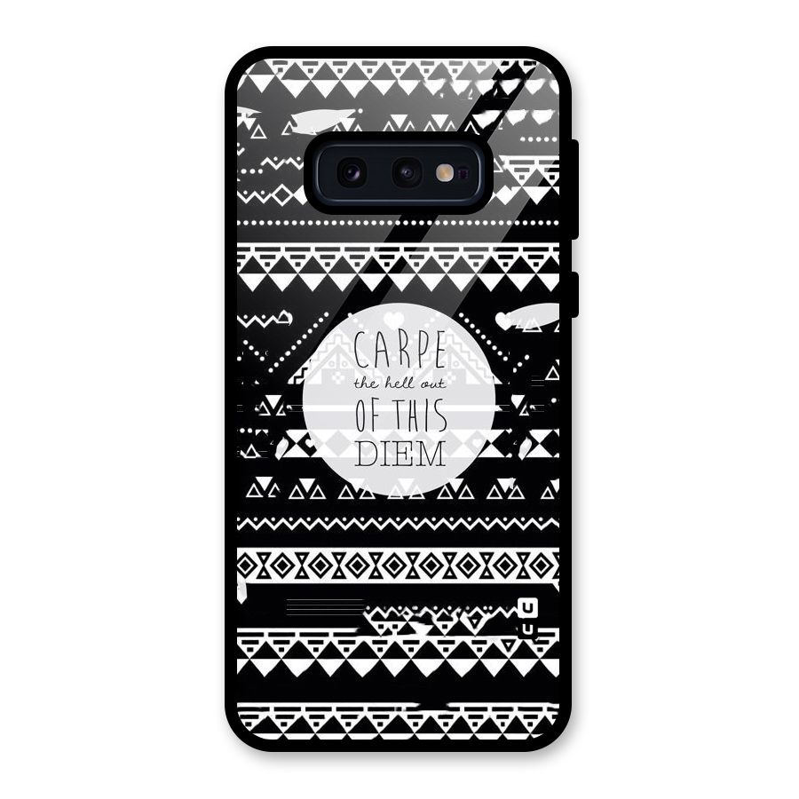 Hell Diem Glass Back Case for Galaxy S10e