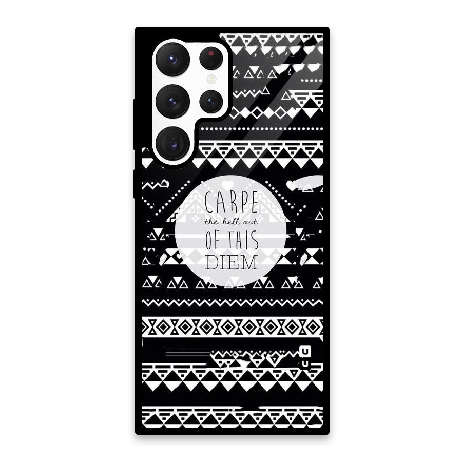 Hell Diem Glass Back Case for Galaxy S22 Ultra 5G