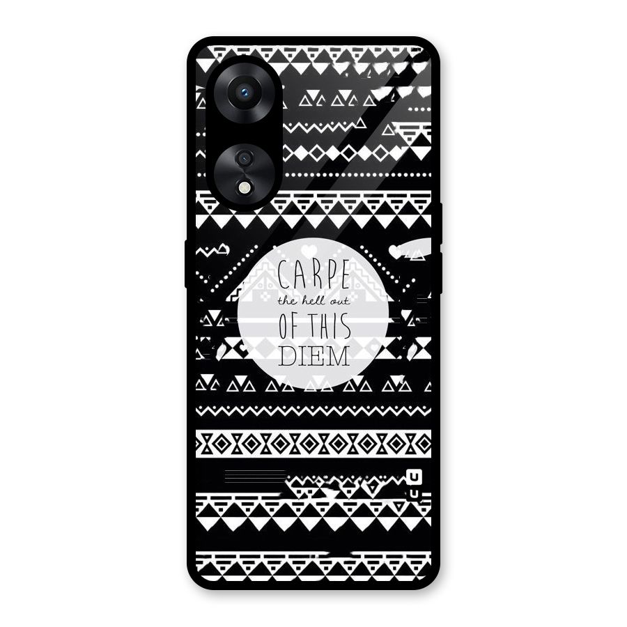 Hell Diem Glass Back Case for Oppo A78