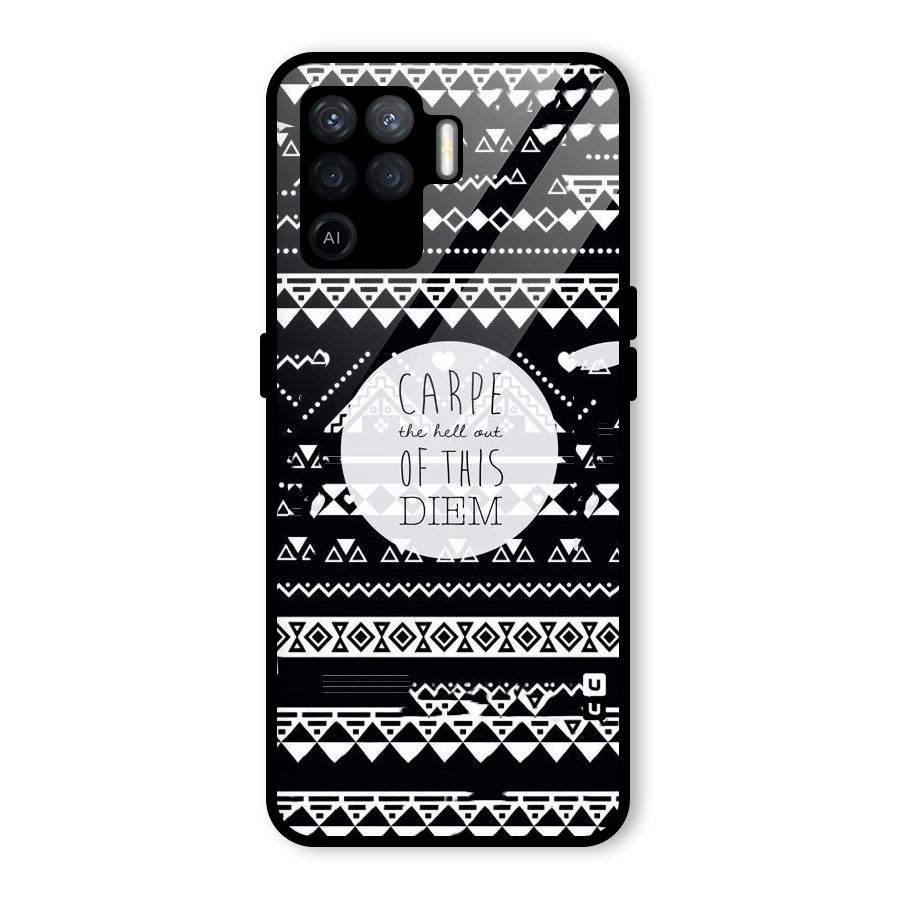 Hell Diem Glass Back Case for Oppo F19 Pro
