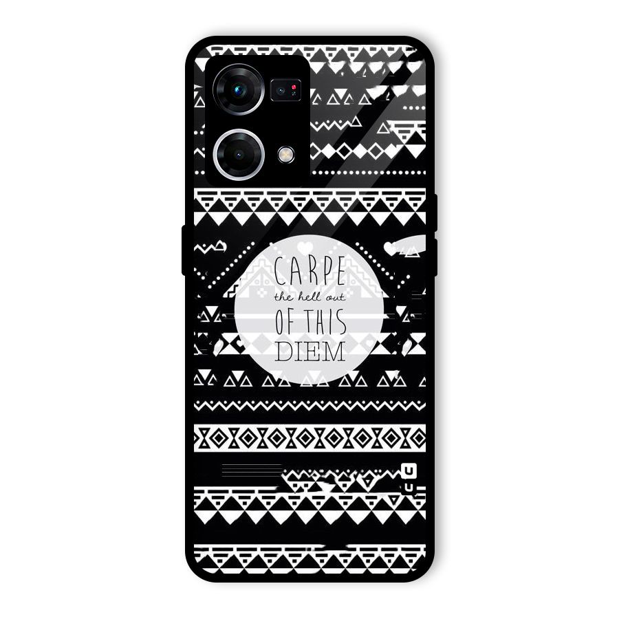 Hell Diem Glass Back Case for Oppo F21 Pro 4G