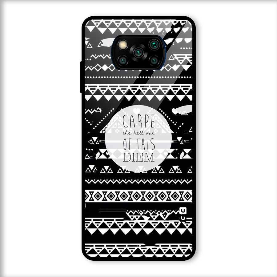 Hell Diem Glass Back Case for Poco X3