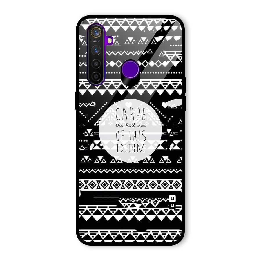 Hell Diem Glass Back Case for Realme 5 Pro