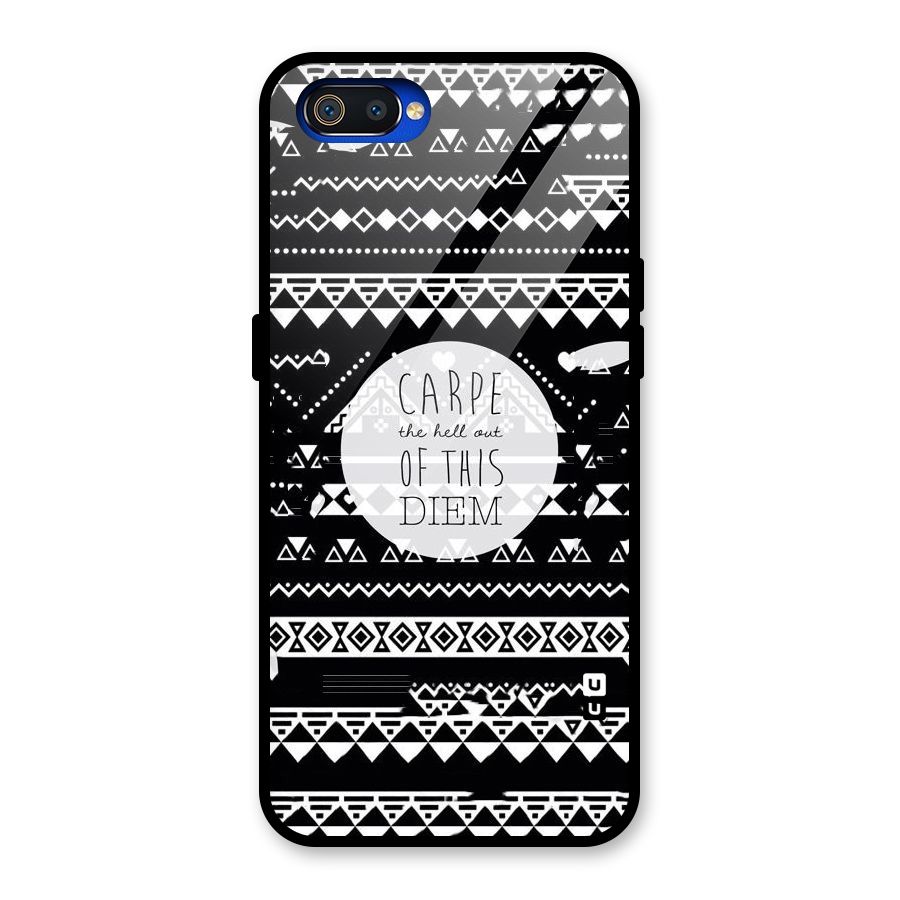 Hell Diem Glass Back Case for Realme C2