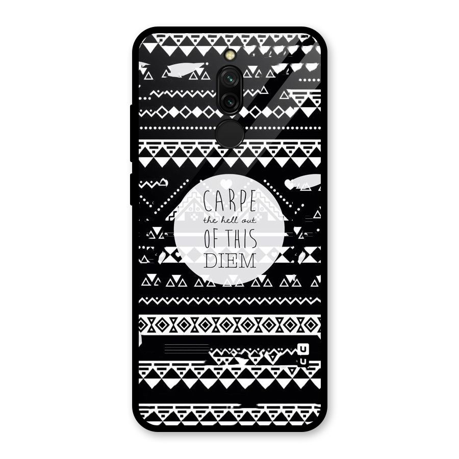 Hell Diem Glass Back Case for Redmi 8