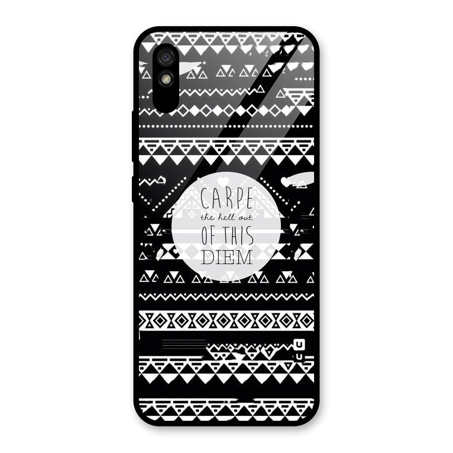 Hell Diem Glass Back Case for Redmi 9A