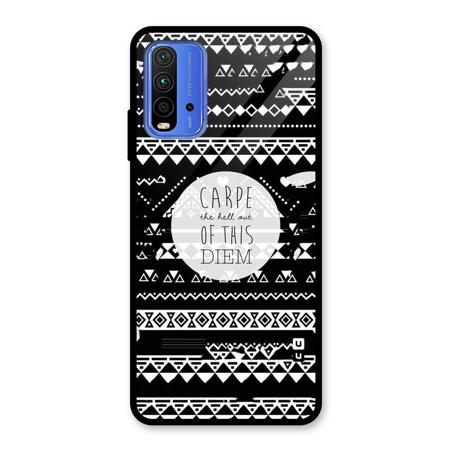 Hell Diem Glass Back Case for Redmi 9 Power