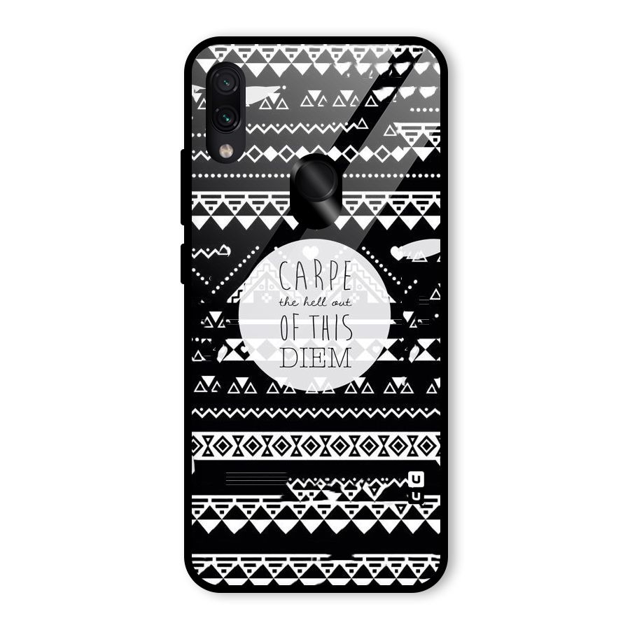 Hell Diem Glass Back Case for Redmi Note 7 Pro