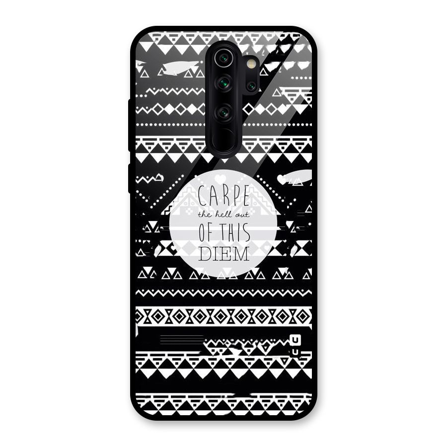 Hell Diem Glass Back Case for Redmi Note 8 Pro
