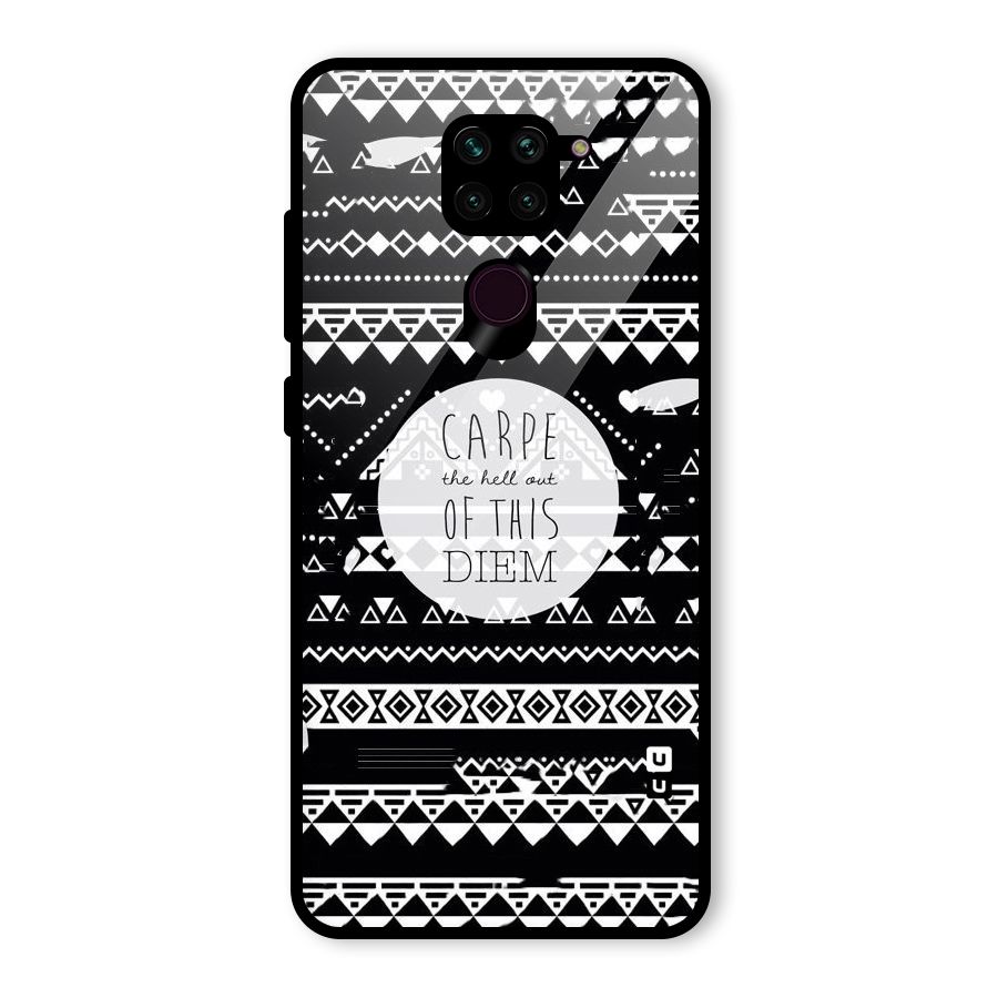 Hell Diem Glass Back Case for Redmi Note 9