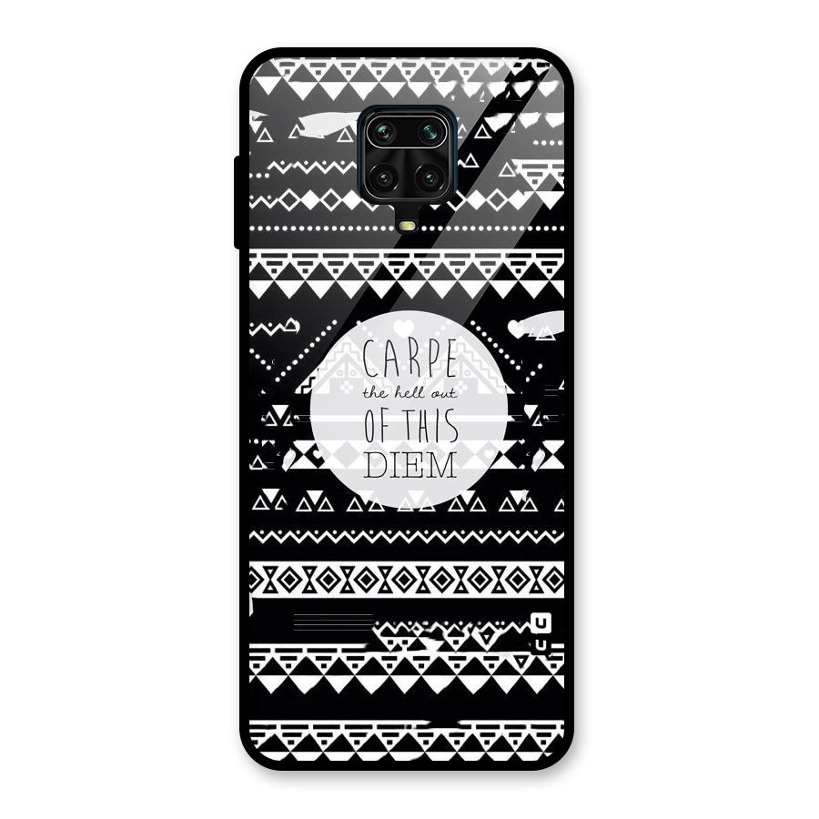 Hell Diem Glass Back Case for Redmi Note 9 Pro