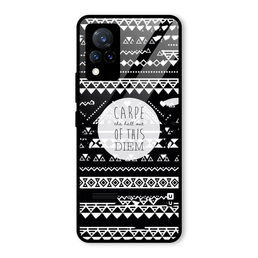 Hell Diem Glass Back Case for Vivo V21 5G