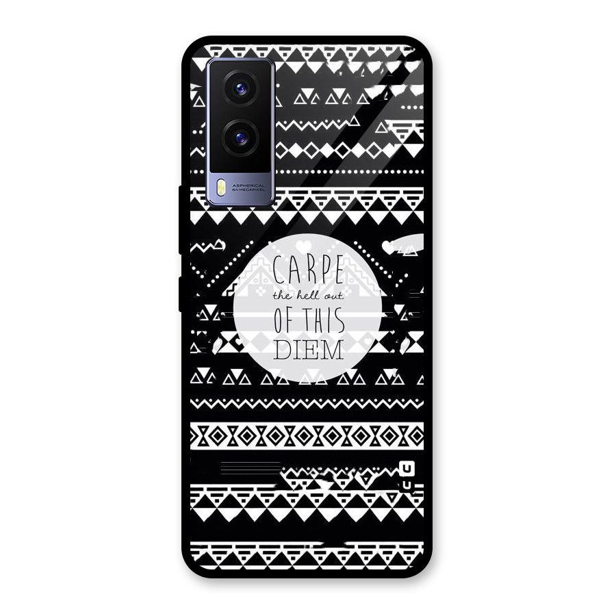 Hell Diem Glass Back Case for Vivo V21e 5G