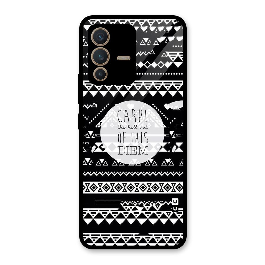 Hell Diem Glass Back Case for Vivo V23 5G