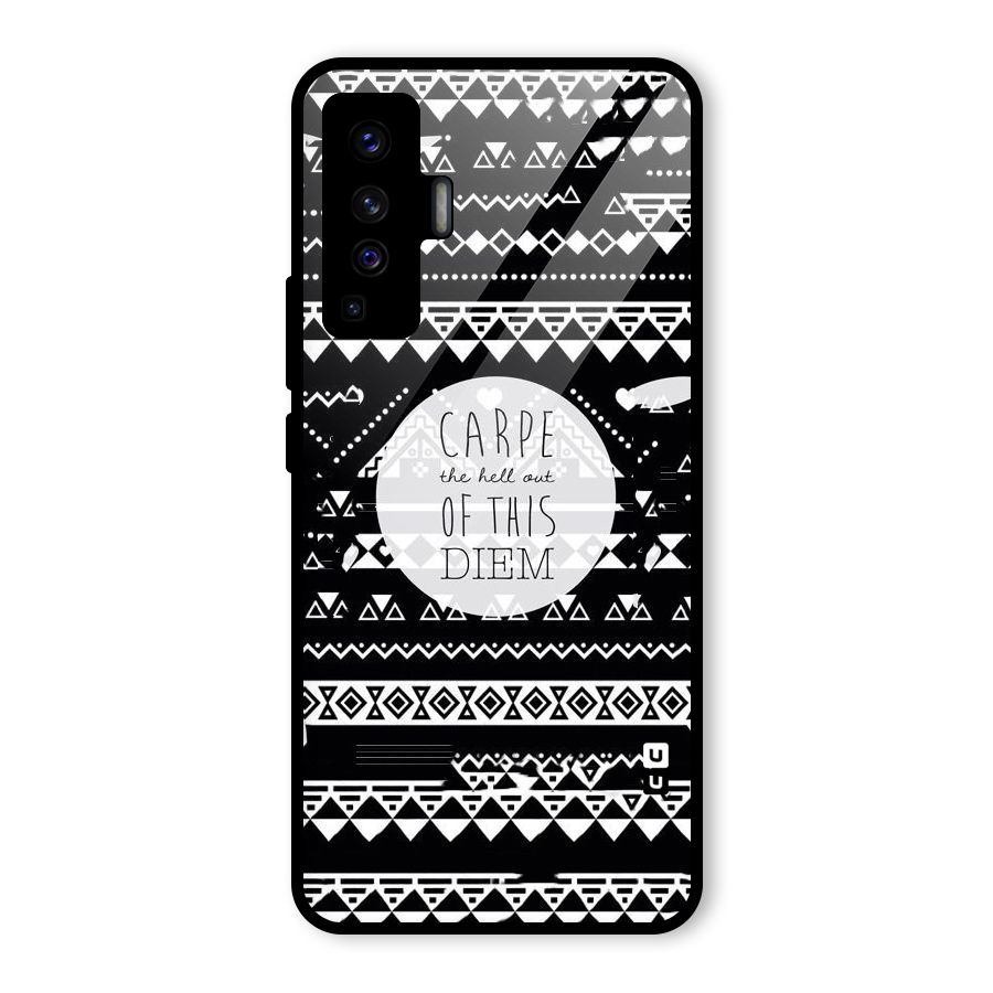 Hell Diem Glass Back Case for Vivo X50