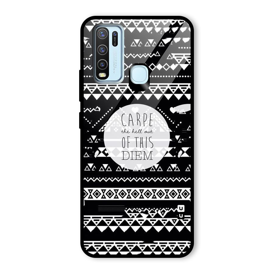 Hell Diem Glass Back Case for Vivo Y30