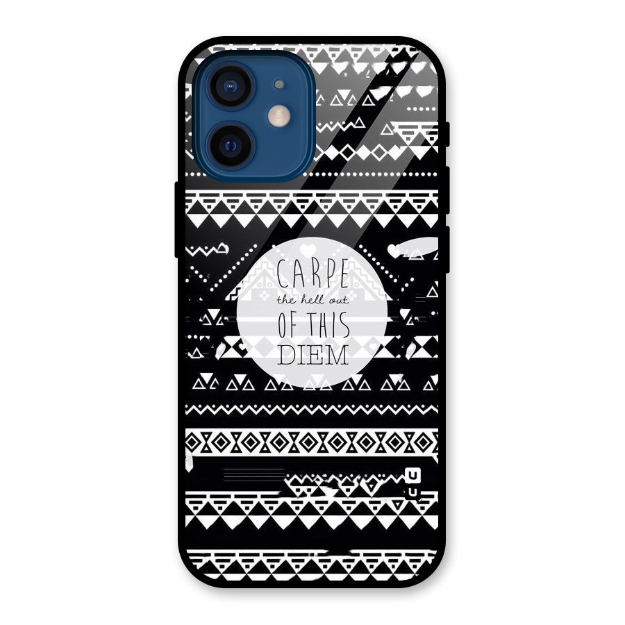 Hell Diem Glass Back Case for iPhone 12 Mini