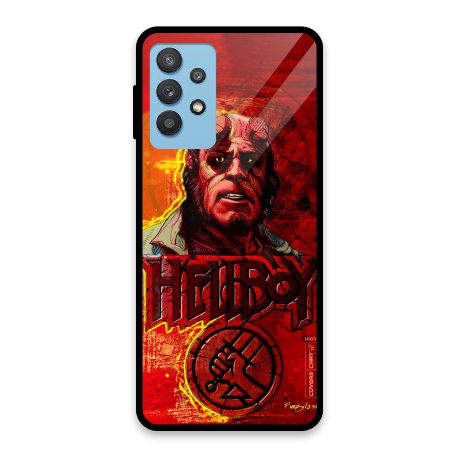 Hellboy Artwork Glass Back Case for Galaxy M32 5G