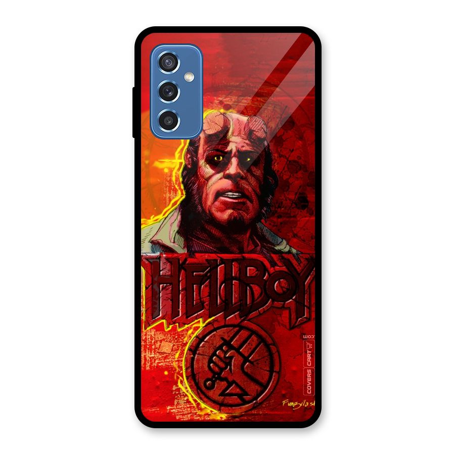 Hellboy Artwork Glass Back Case for Galaxy M52 5G