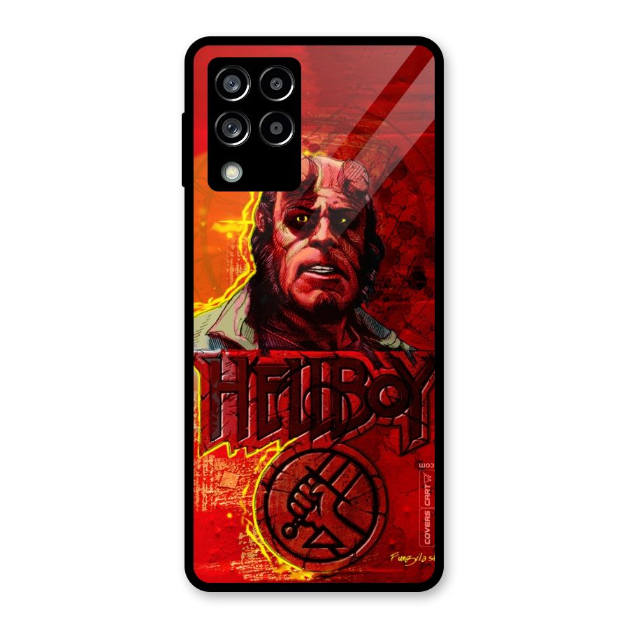 Hellboy Artwork Glass Back Case for Galaxy M53 5G