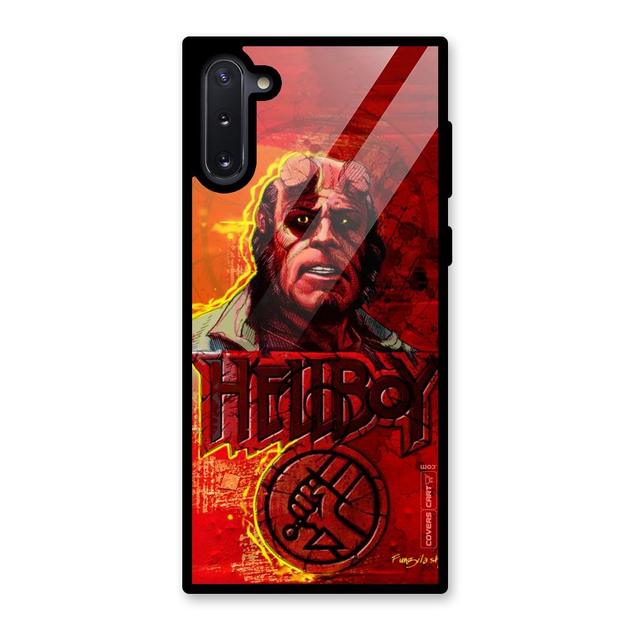 Hellboy Artwork Glass Back Case for Galaxy Note 10