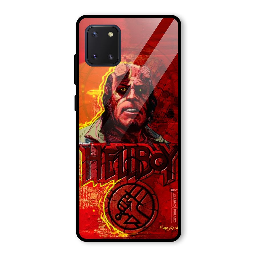 Hellboy Artwork Glass Back Case for Galaxy Note 10 Lite