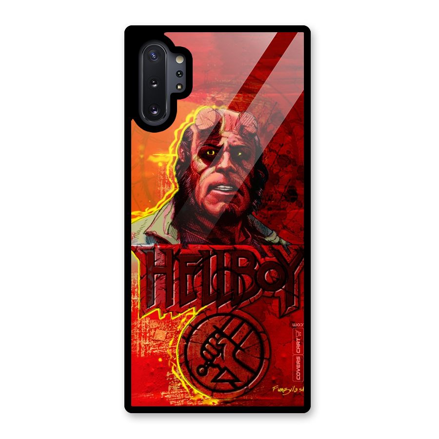 Hellboy Artwork Glass Back Case for Galaxy Note 10 Plus