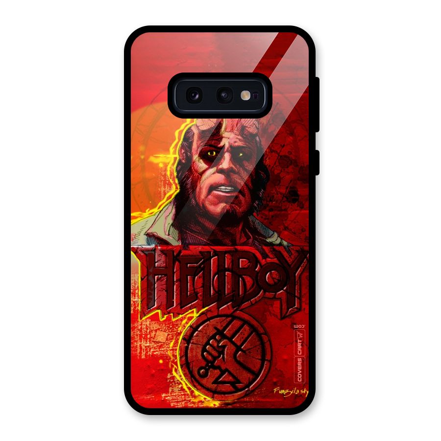 Hellboy Artwork Glass Back Case for Galaxy S10e