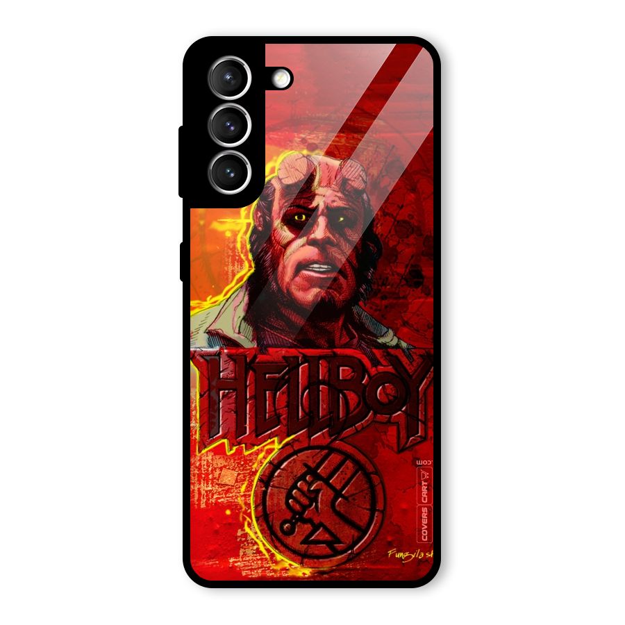 Hellboy Artwork Glass Back Case for Galaxy S21 5G