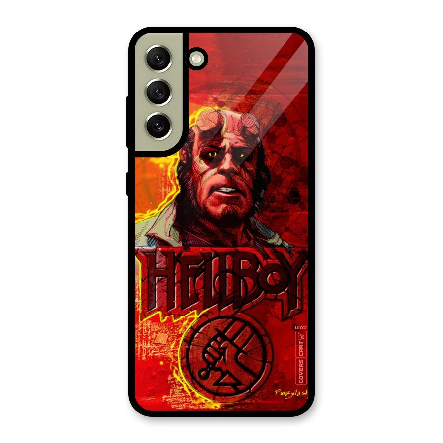 Hellboy Artwork Glass Back Case for Galaxy S21 FE 5G
