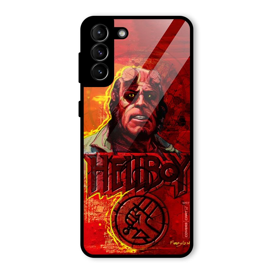 Hellboy Artwork Glass Back Case for Galaxy S21 Plus