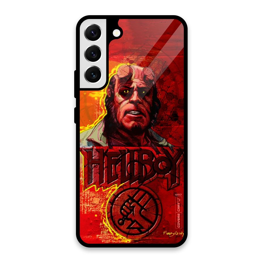 Hellboy Artwork Glass Back Case for Galaxy S22 Plus 5G