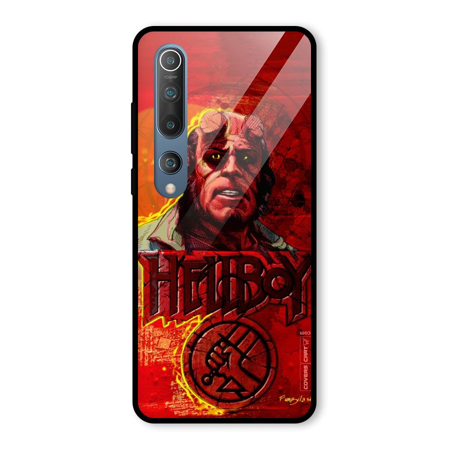 Hellboy Artwork Glass Back Case for Mi 10