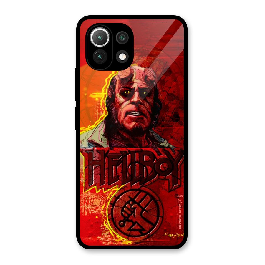 Hellboy Artwork Glass Back Case for Mi 11 Lite