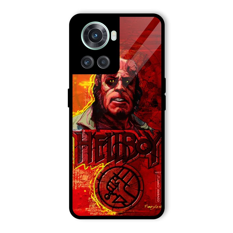 Hellboy Artwork Glass Back Case for OnePlus 10R