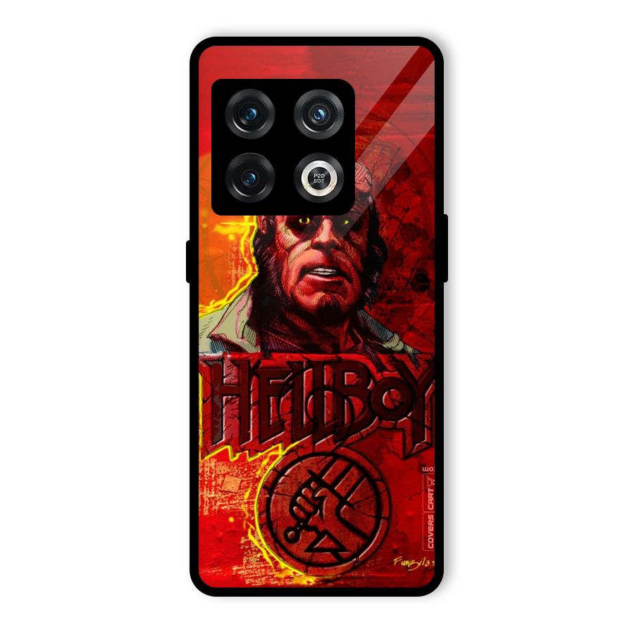 Hellboy Artwork Glass Back Case for OnePlus 10 Pro 5G