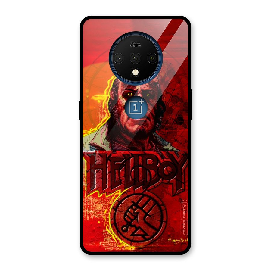 Hellboy Artwork Glass Back Case for OnePlus 7T