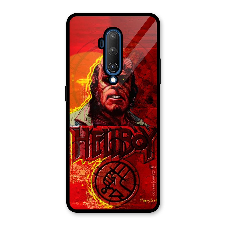 Hellboy Artwork Glass Back Case for OnePlus 7T Pro